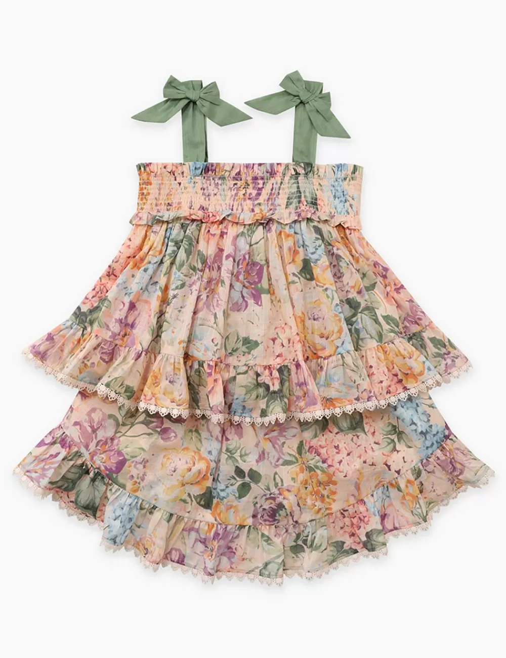 Kids ZIMMERMANN Halliday Shirred Top