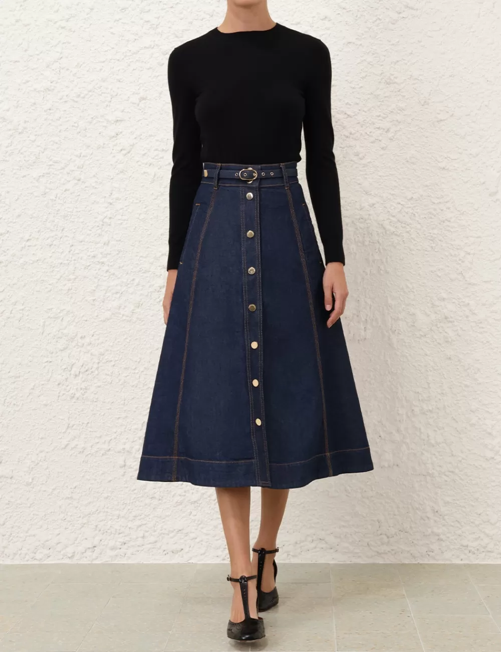 ZIMMERMANN Illustration A Line Skirt