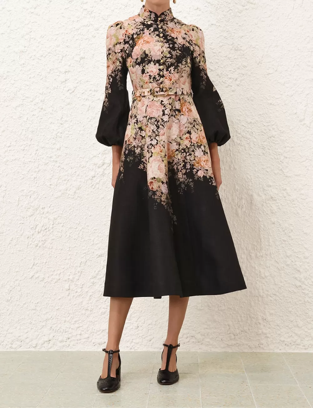 ZIMMERMANN Illustration Buttoned Midi