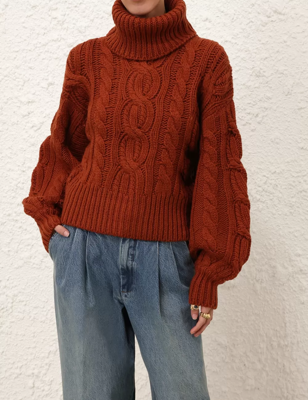 ZIMMERMANN Illustration Cable Sweater