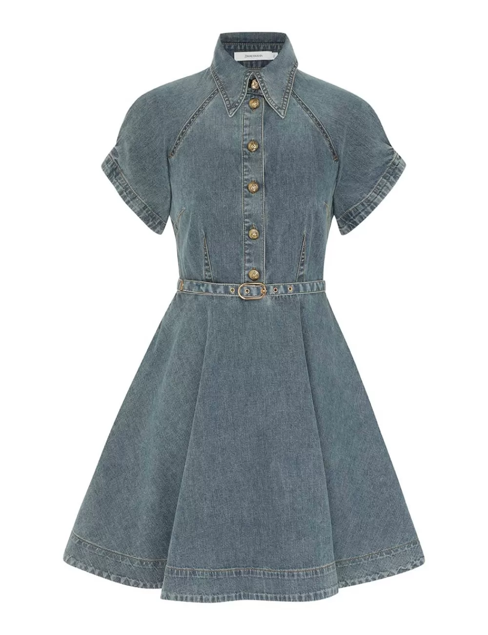 ZIMMERMANN Illustration Denim Flip Dress