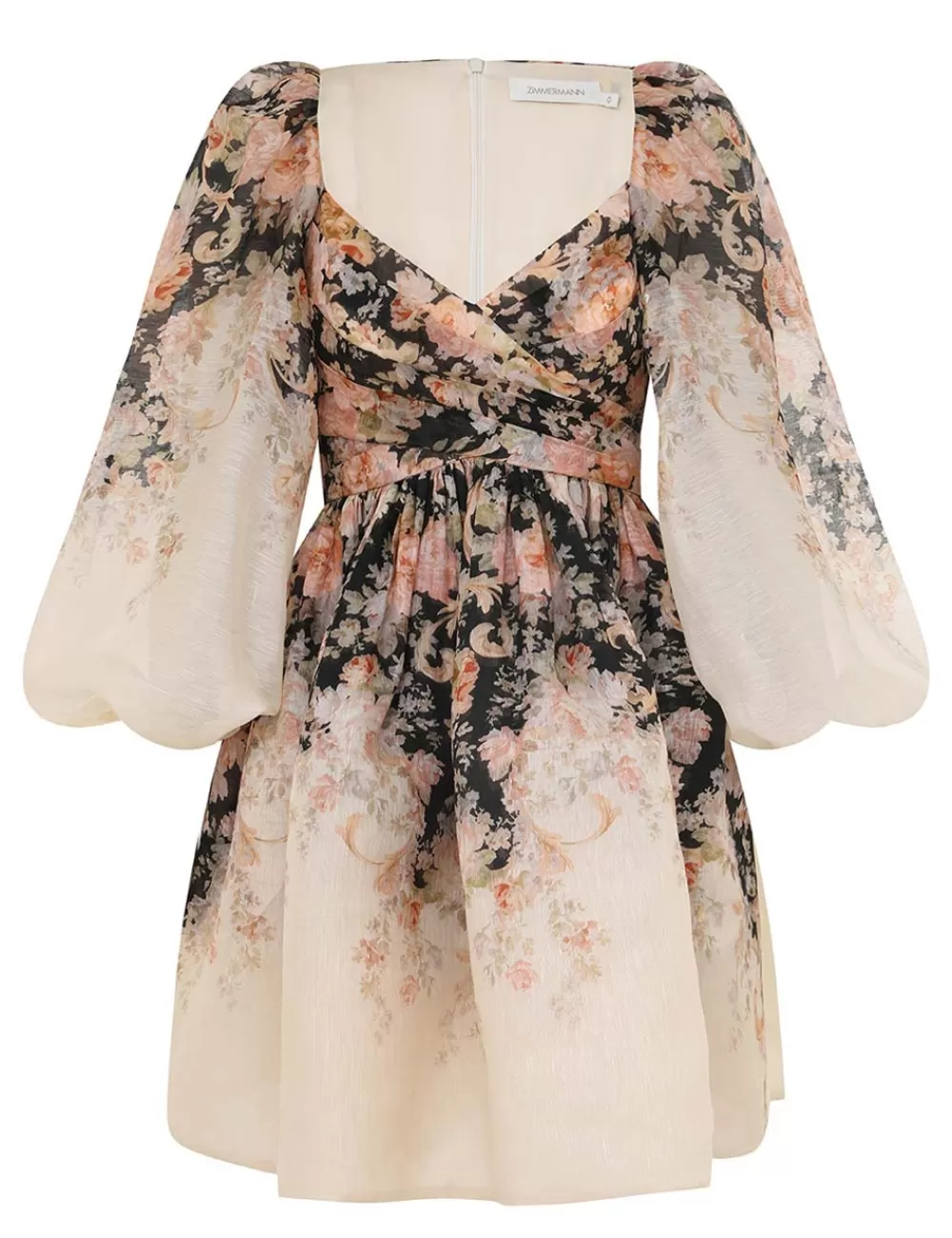 ZIMMERMANN Illustration Draped Mini Dress