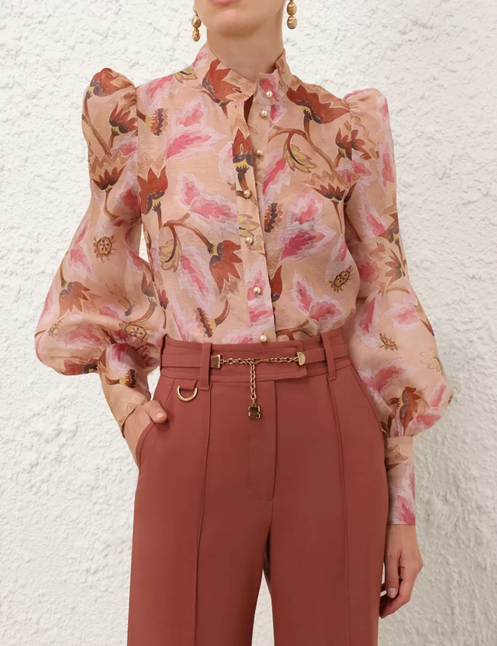 ZIMMERMANN Illustration Floral Blouse