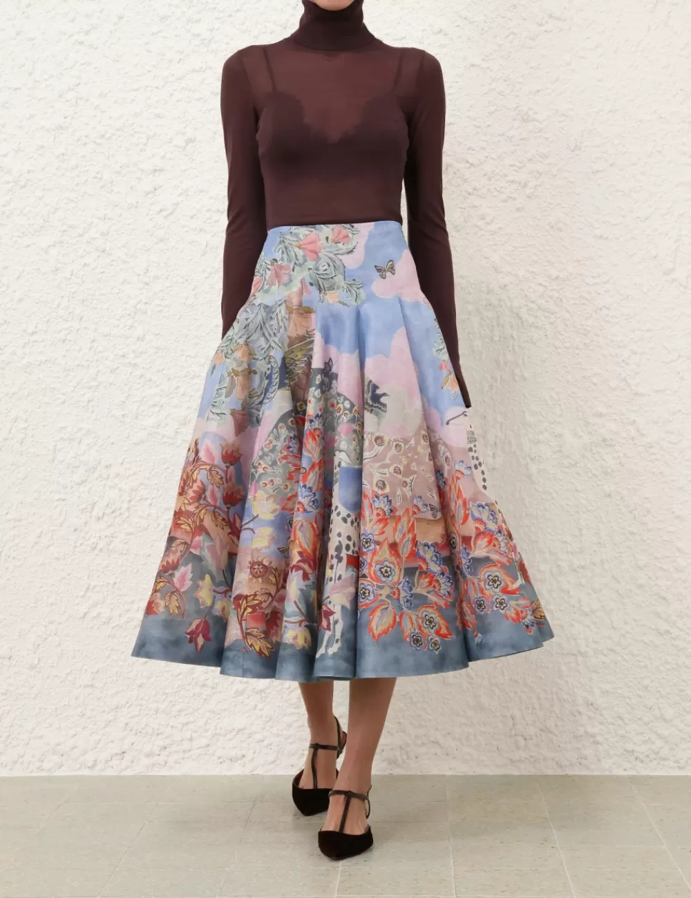 ZIMMERMANN Illustration Godet Skirt