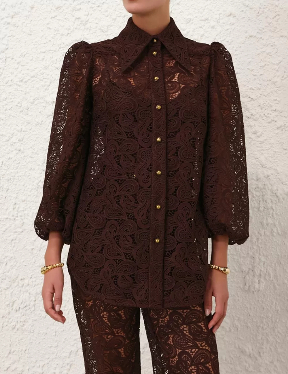 ZIMMERMANN Illustration Lace Blouse