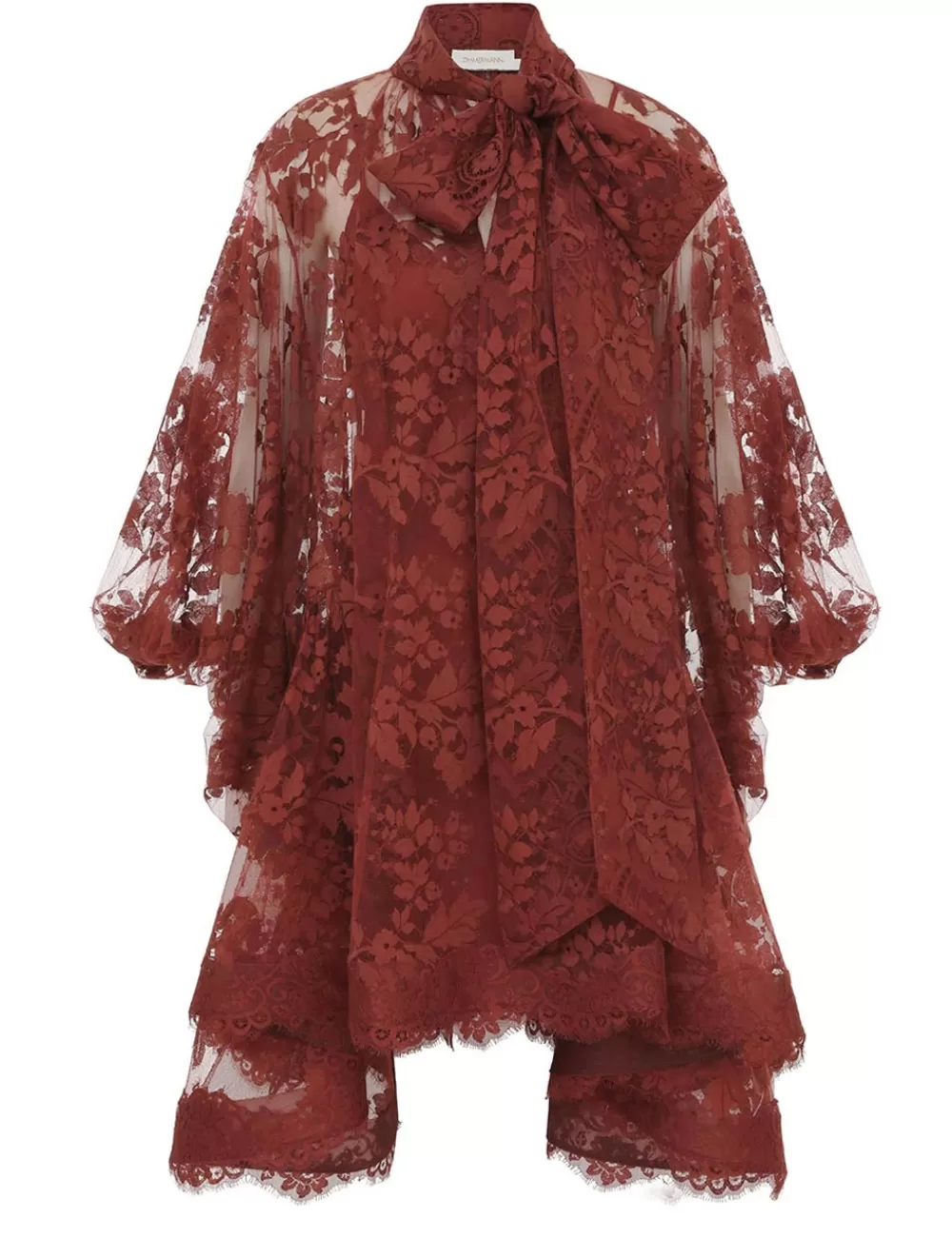 ZIMMERMANN Illustration Lace Mini Dress