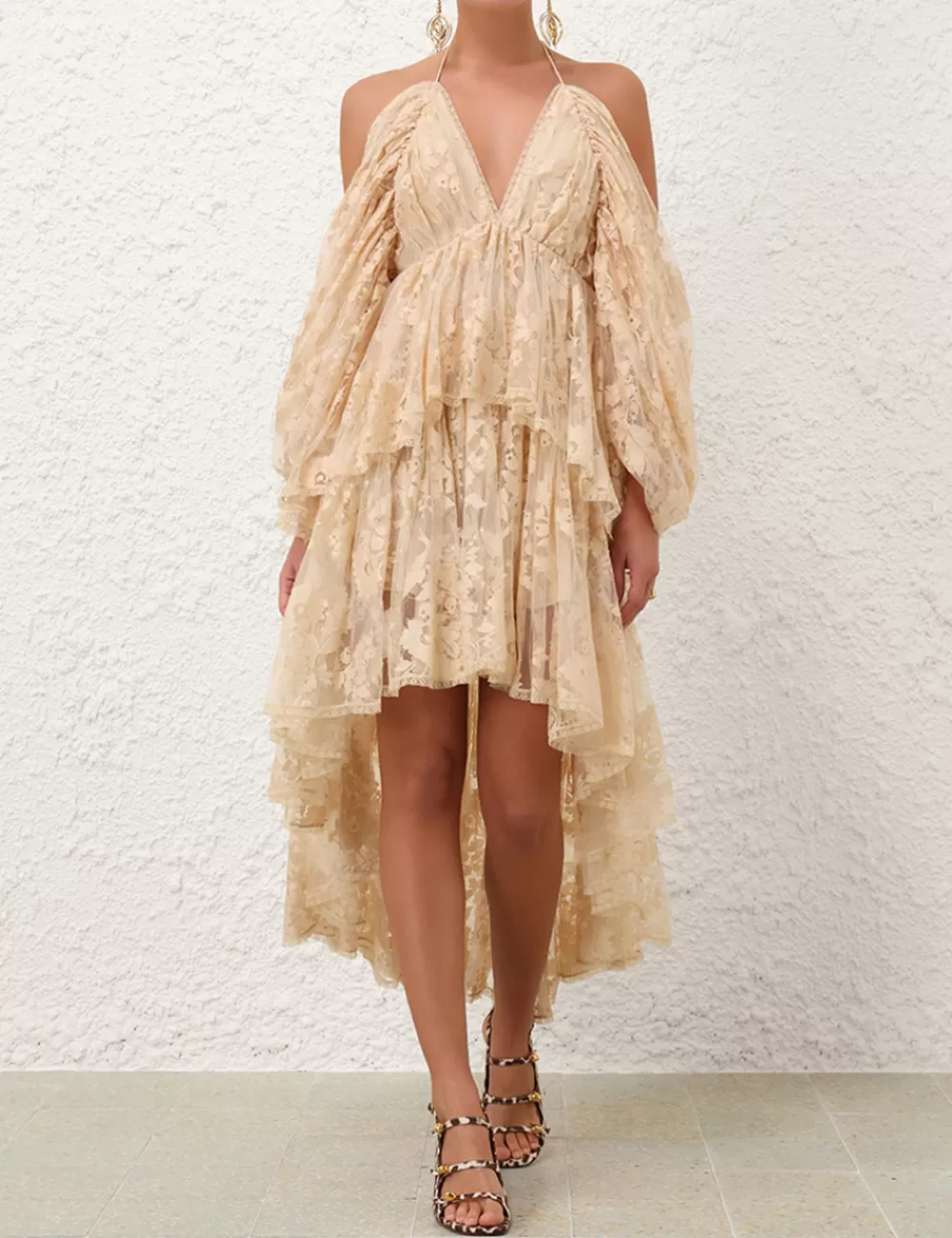 ZIMMERMANN Illustration Lace Mini Dress