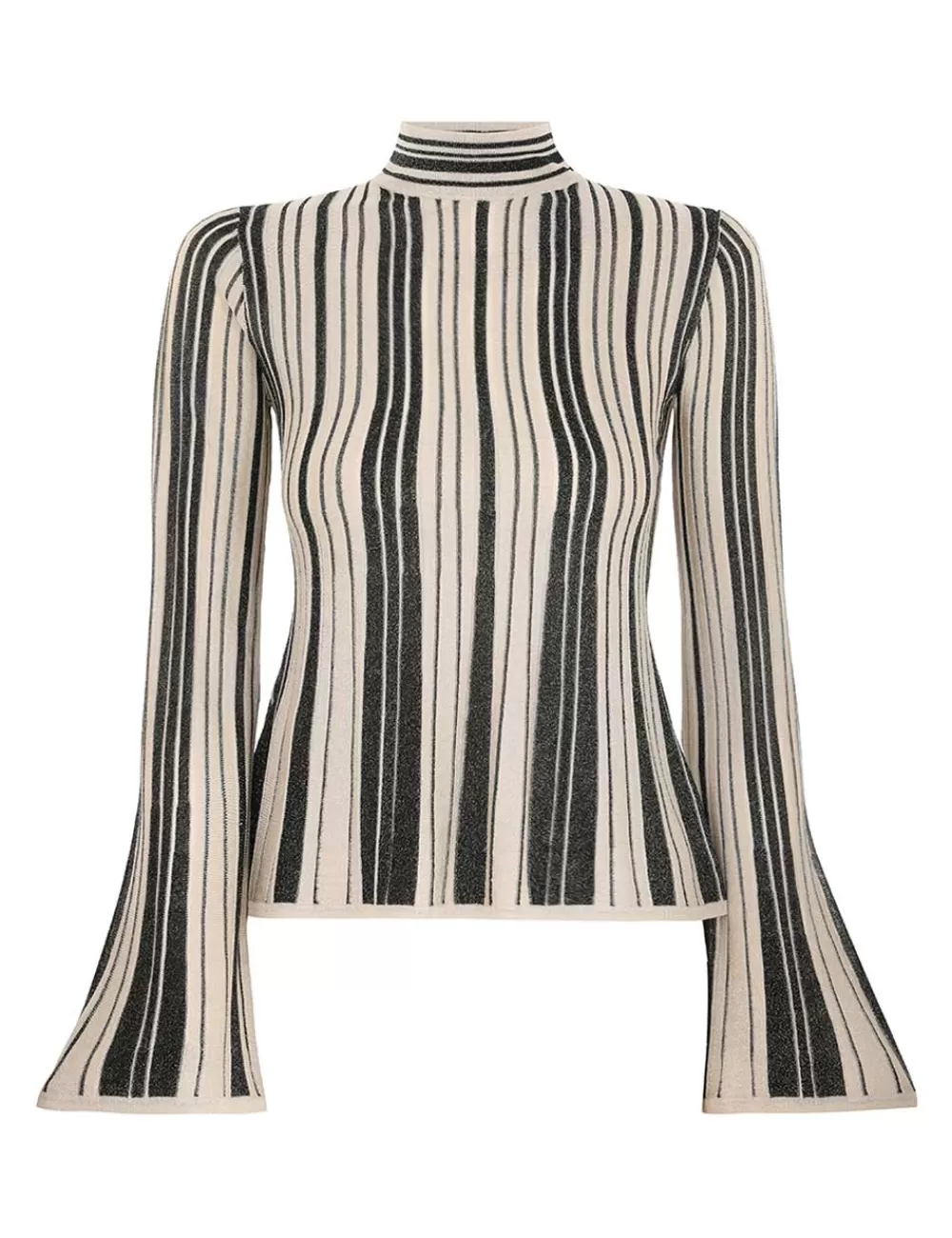 ZIMMERMANN Illustration Metallic Knit Top