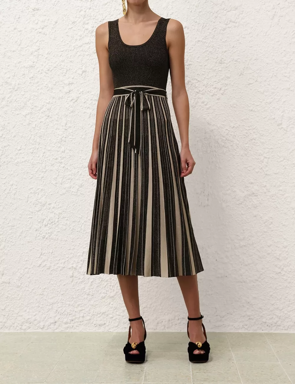 ZIMMERMANN Illustration Metallic Midi