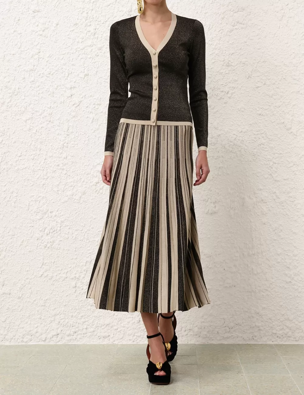 ZIMMERMANN Illustration Metallic Skirt