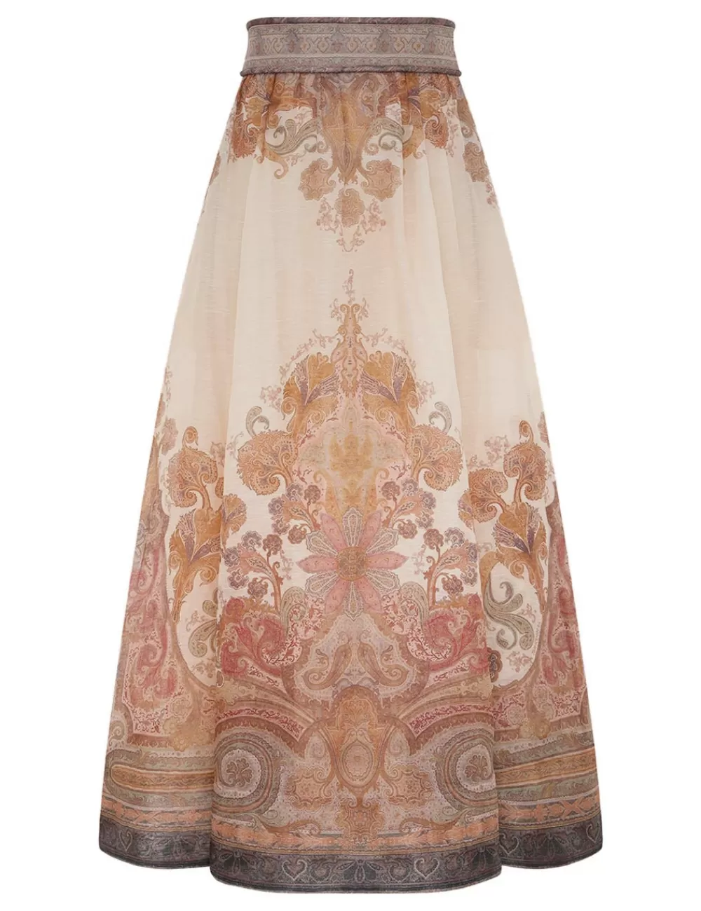 ZIMMERMANN Illustration Midi Skirt