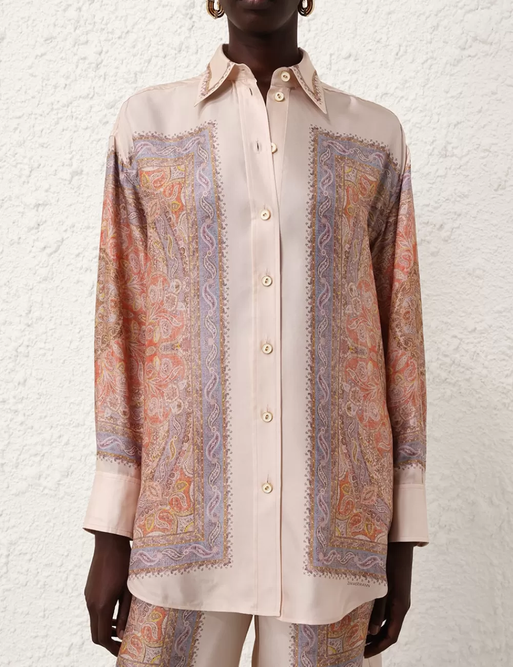 ZIMMERMANN Illustration Paisley Shirt