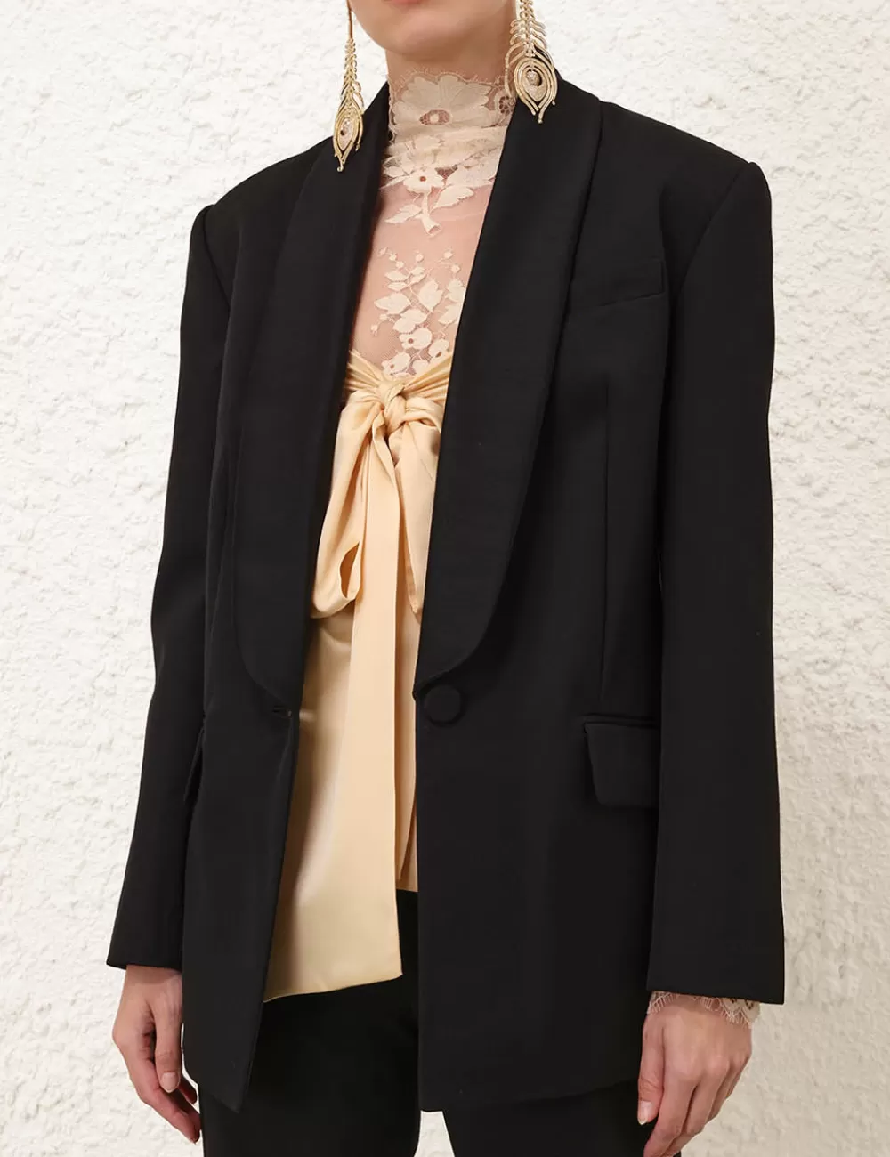 ZIMMERMANN Illustration Shawl Tux Jacket