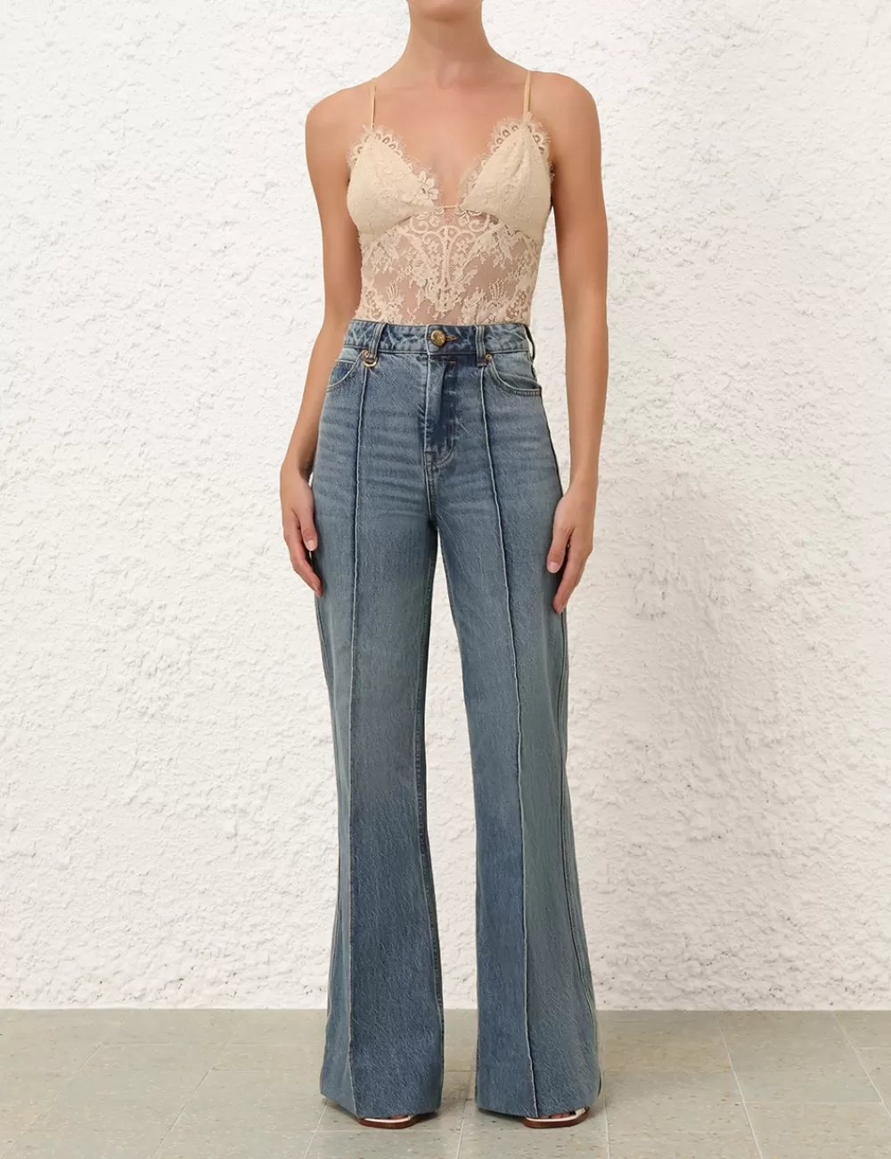 ZIMMERMANN Illustration Wide Leg Jean