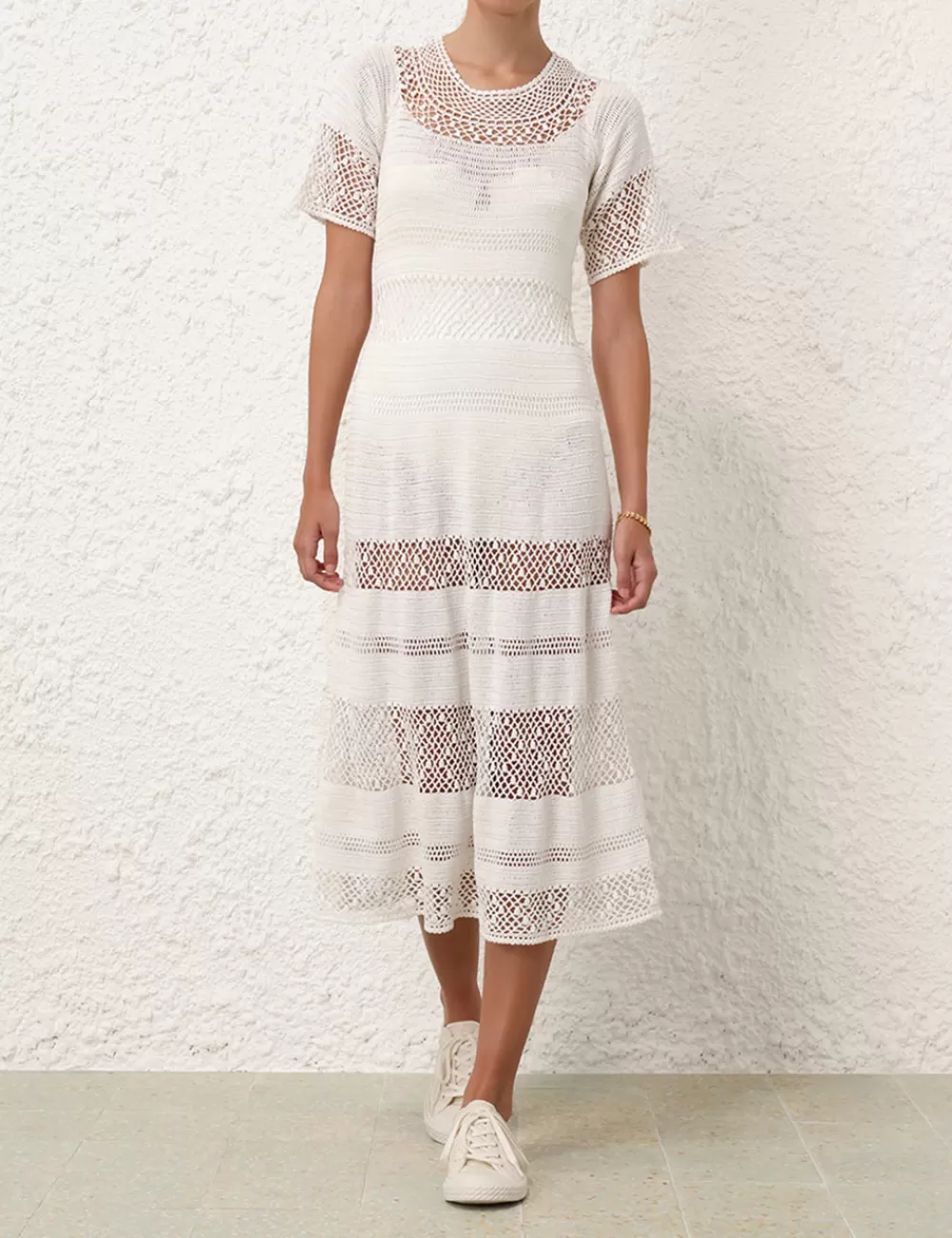 ZIMMERMANN Ottie Crochet Dress