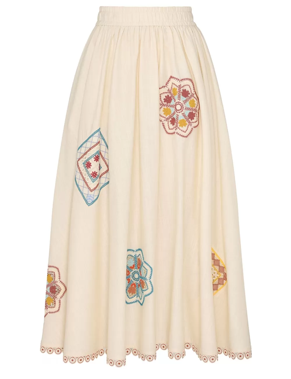 ZIMMERMANN Ottie Doily Midi Skirt