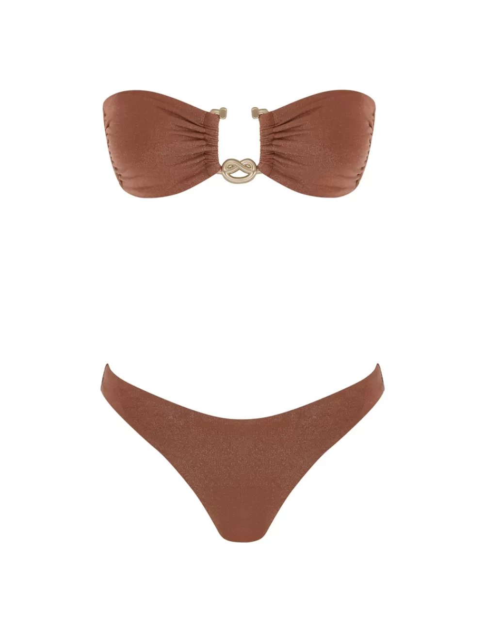 ZIMMERMANN Ottie Metallic Knot Bikini