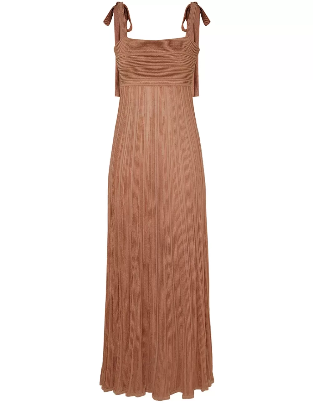 ZIMMERMANN Ottie Metallic Tie Dress