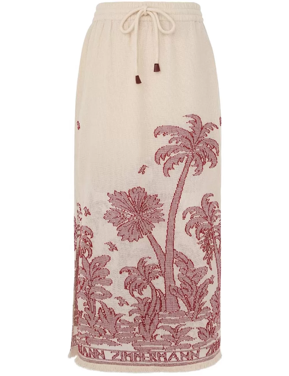 ZIMMERMANN Ottie Palm Draw Waist Skirt