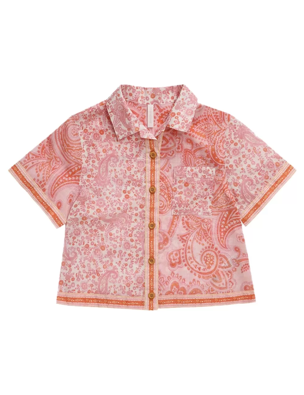 Kids ZIMMERMANN Ottie Pocket Shirt