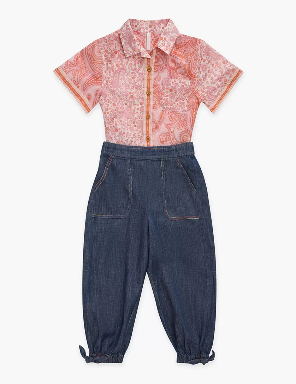 Kids ZIMMERMANN Ottie Pocket Shirt