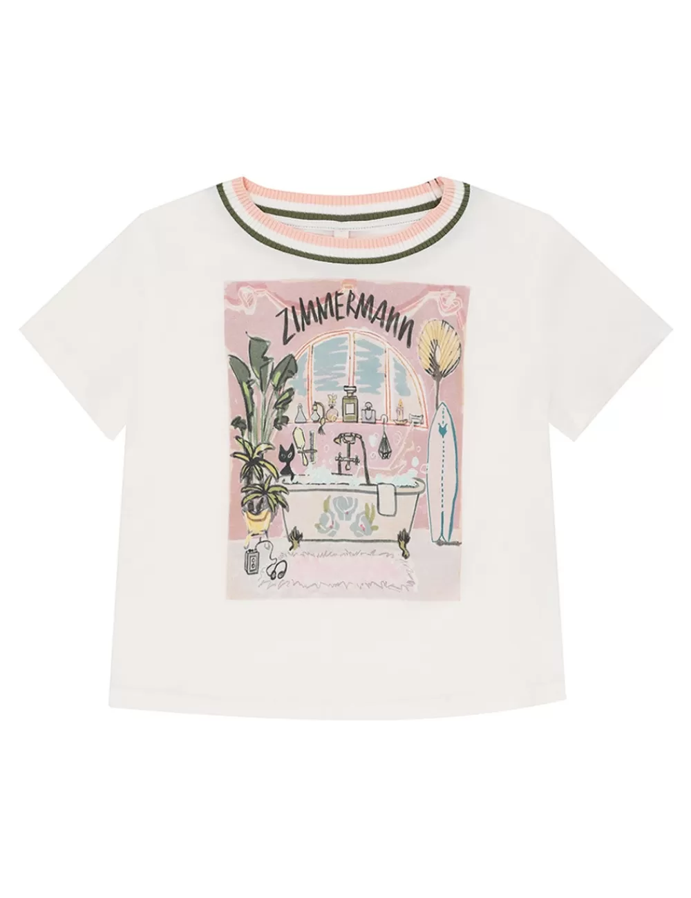 Kids ZIMMERMANN Ottie Printed Kids Tee