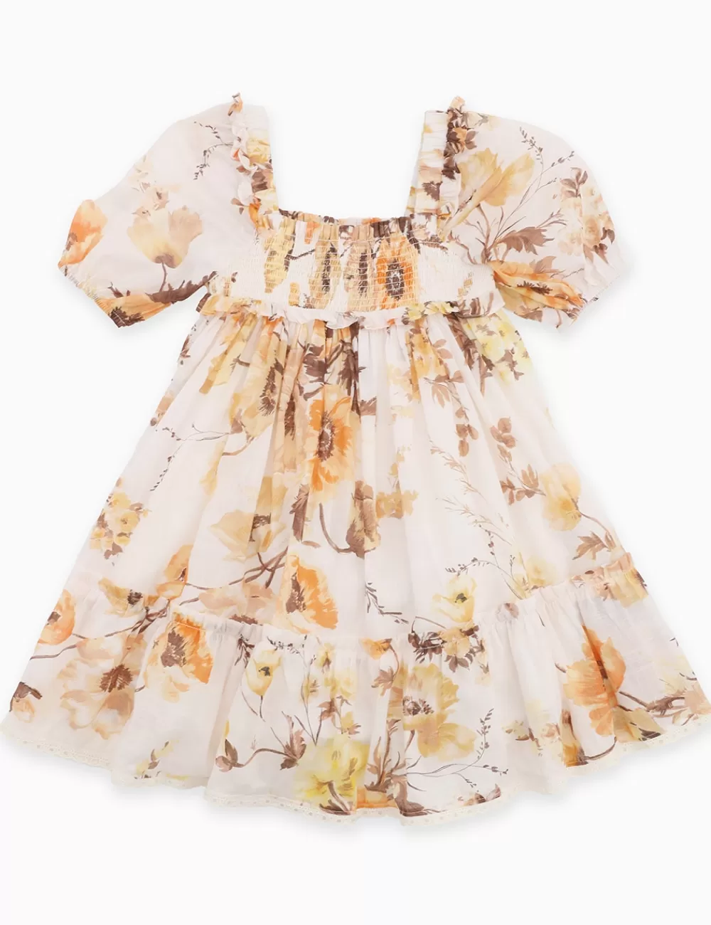 Kids ZIMMERMANN Ottie Puff Sleeve Dress