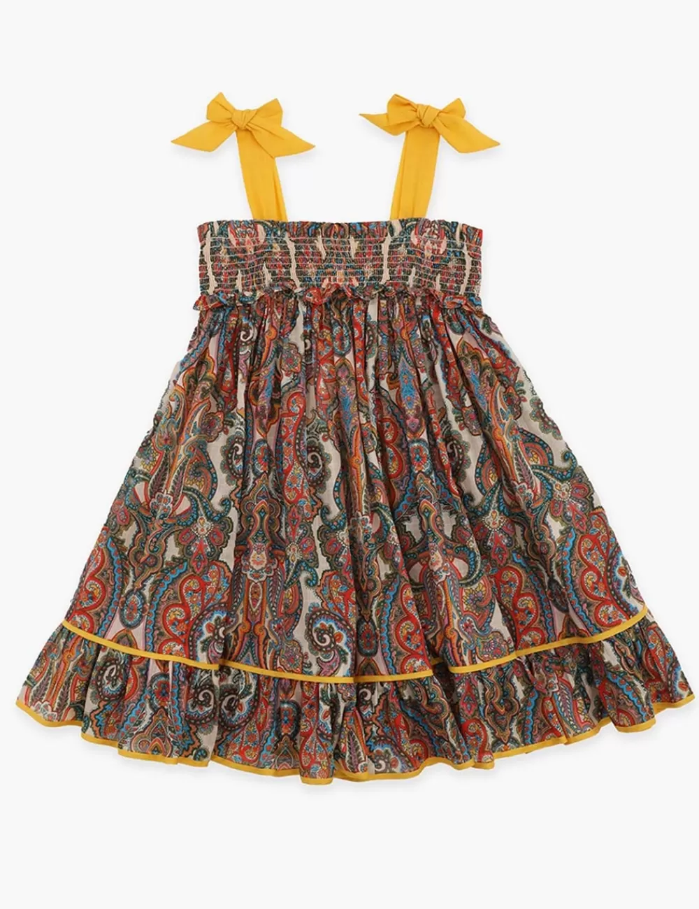 Kids ZIMMERMANN Ottie Shirred Dress