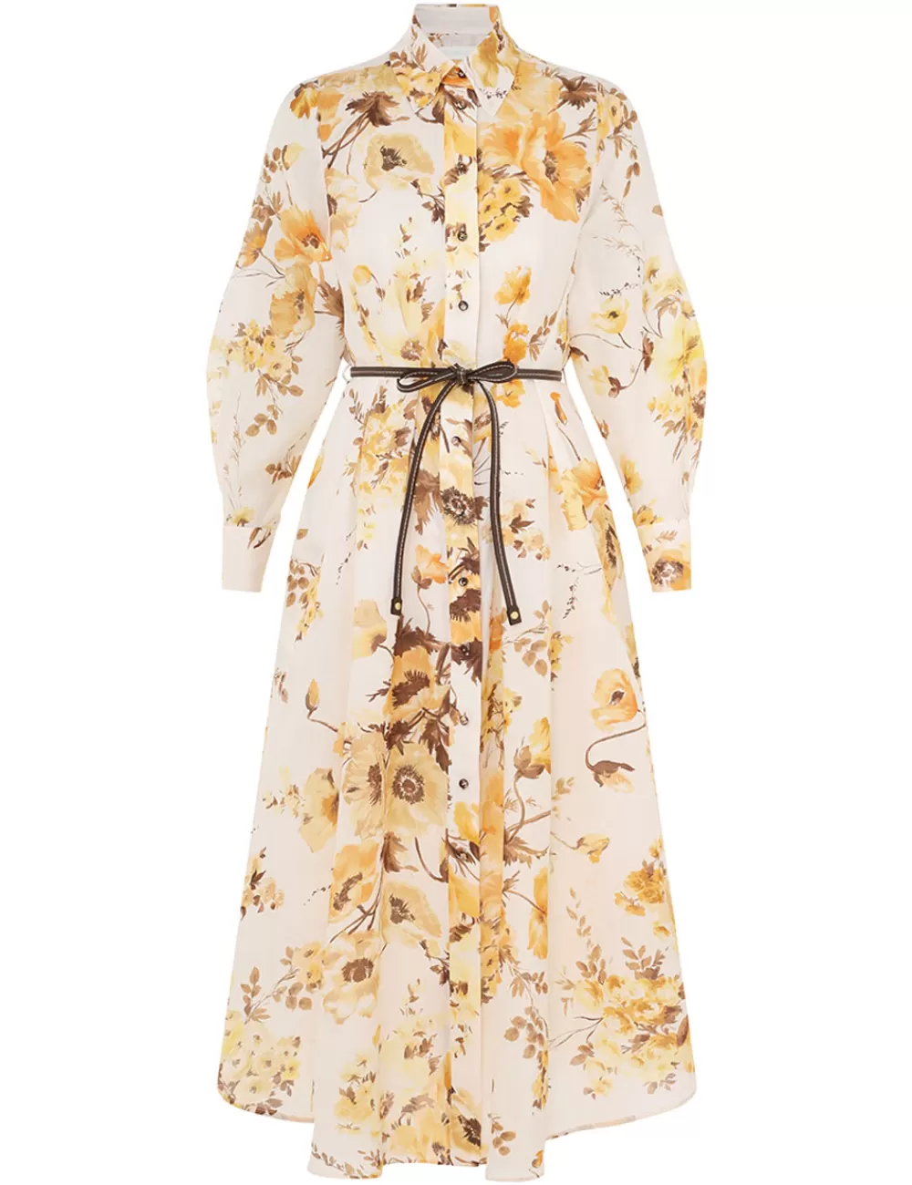 ZIMMERMANN Ottie Tuck Shirt Dress