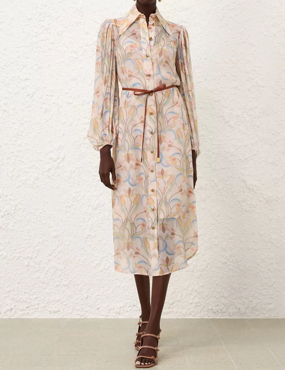 ZIMMERMANN Pavilion Midi Tunic Dress