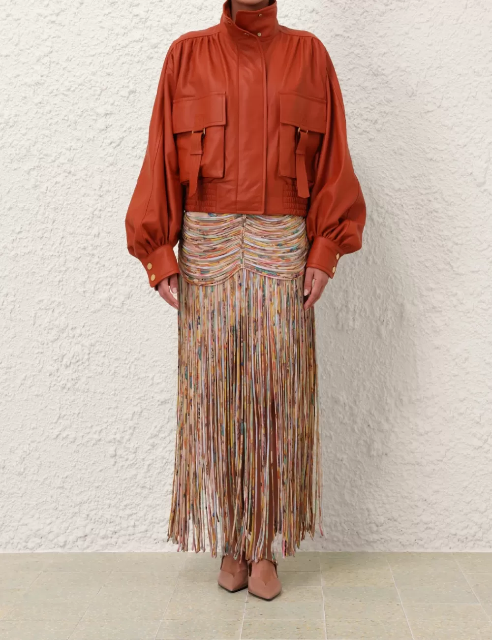 ZIMMERMANN Pavilion Rouleau Maxi Skirt