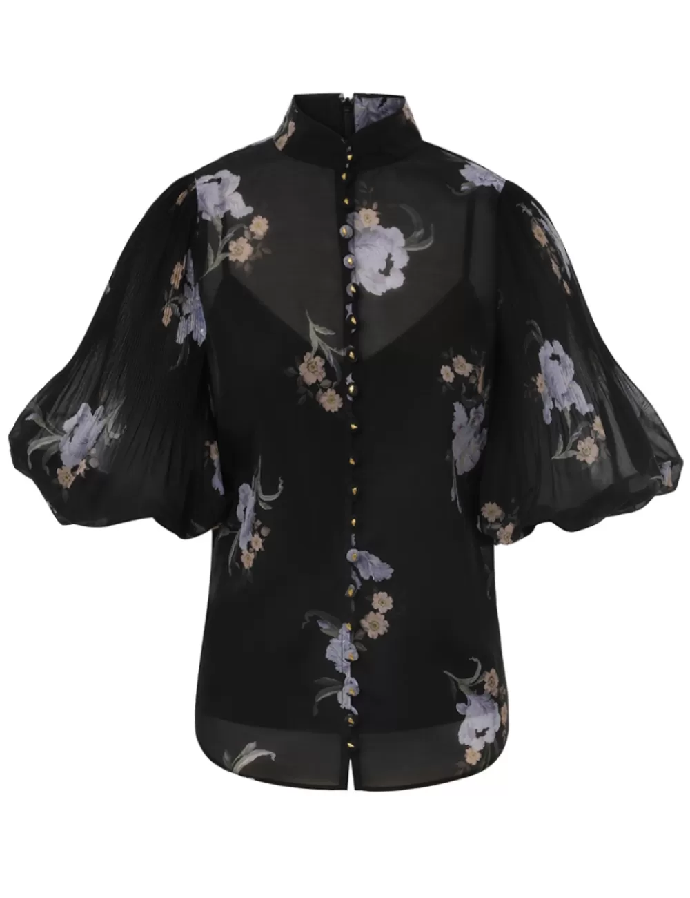 ZIMMERMANN Pleated Buttoned Blouse