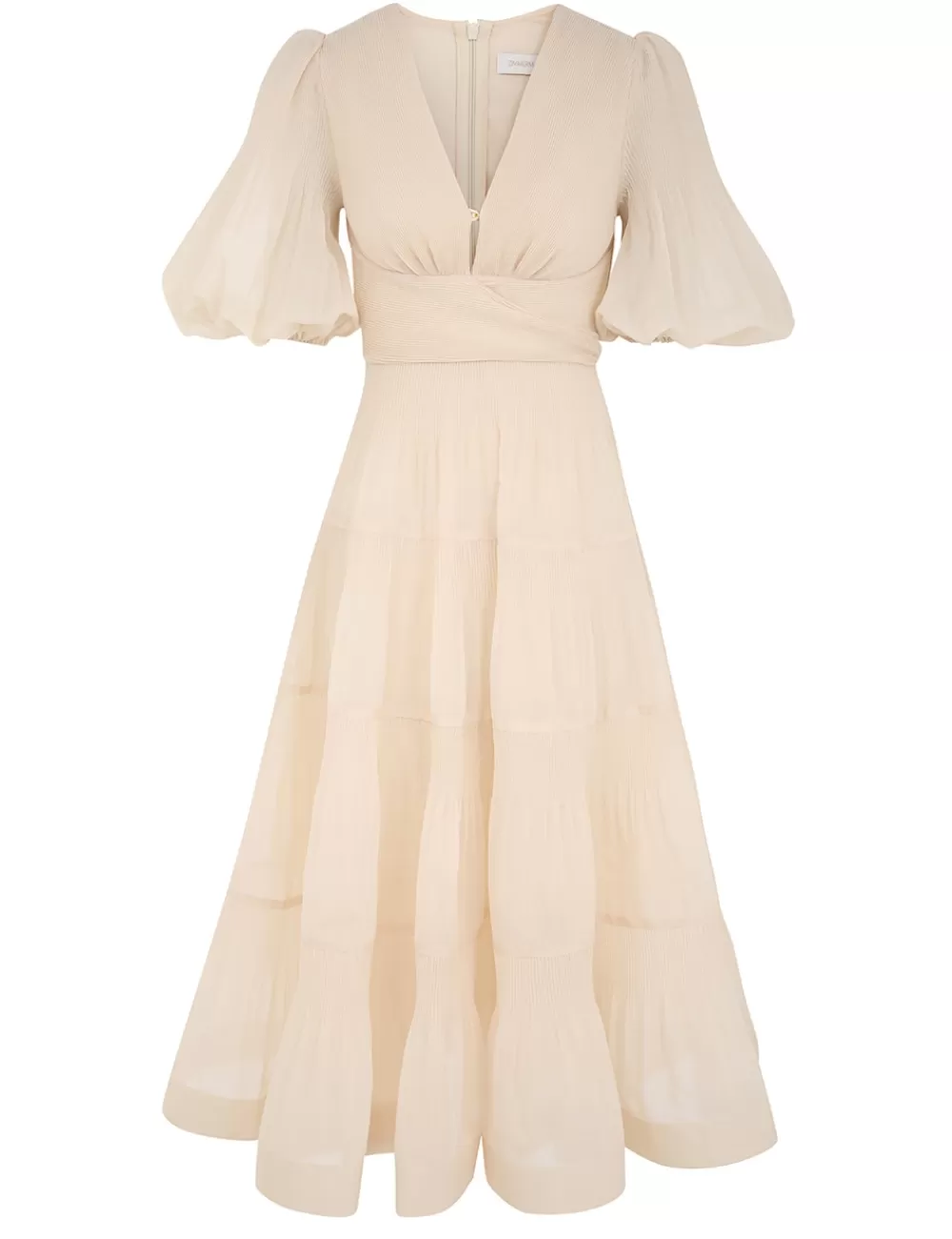 ZIMMERMANN Pleated Midi Dress