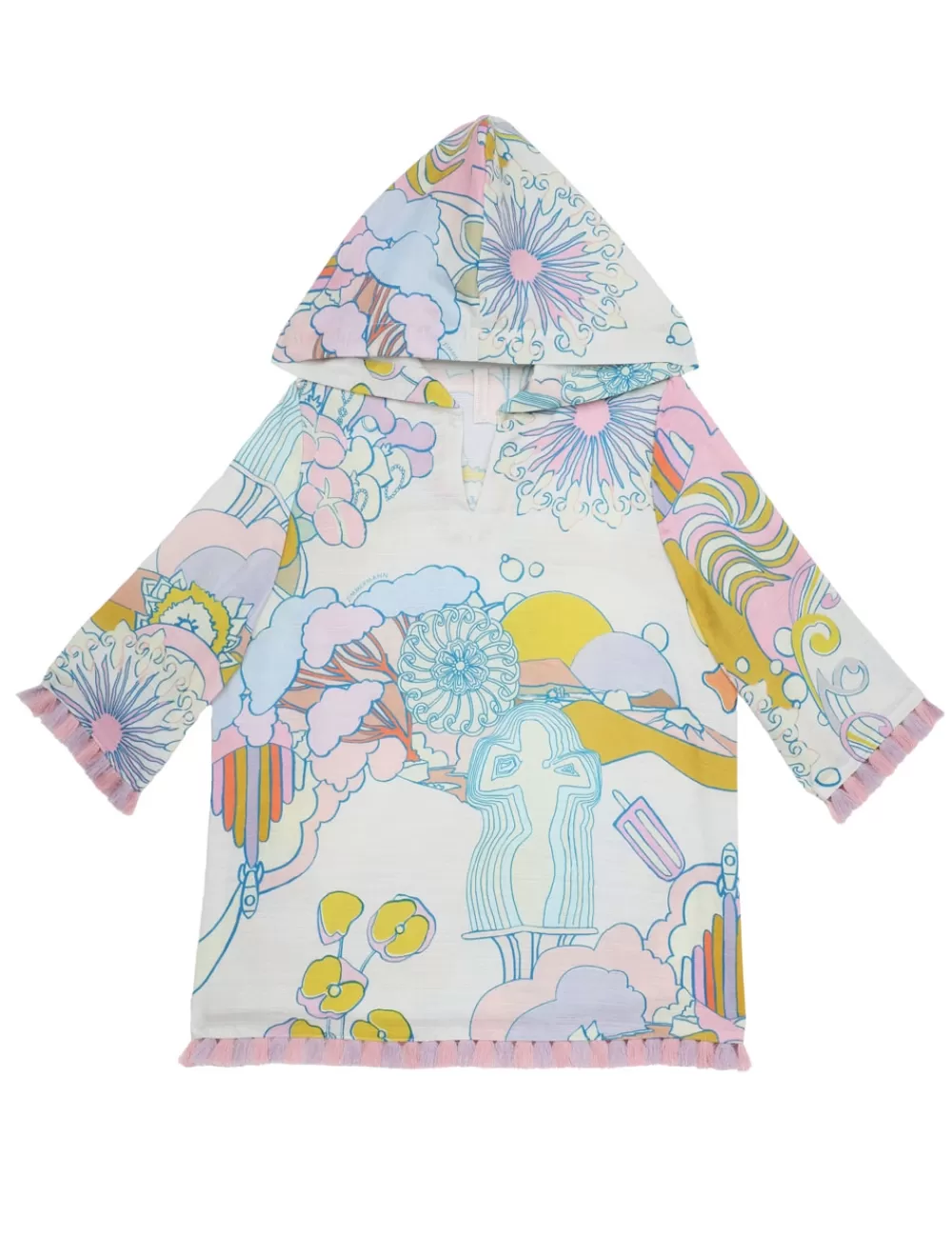 Kids ZIMMERMANN Pop Hooded Coverup