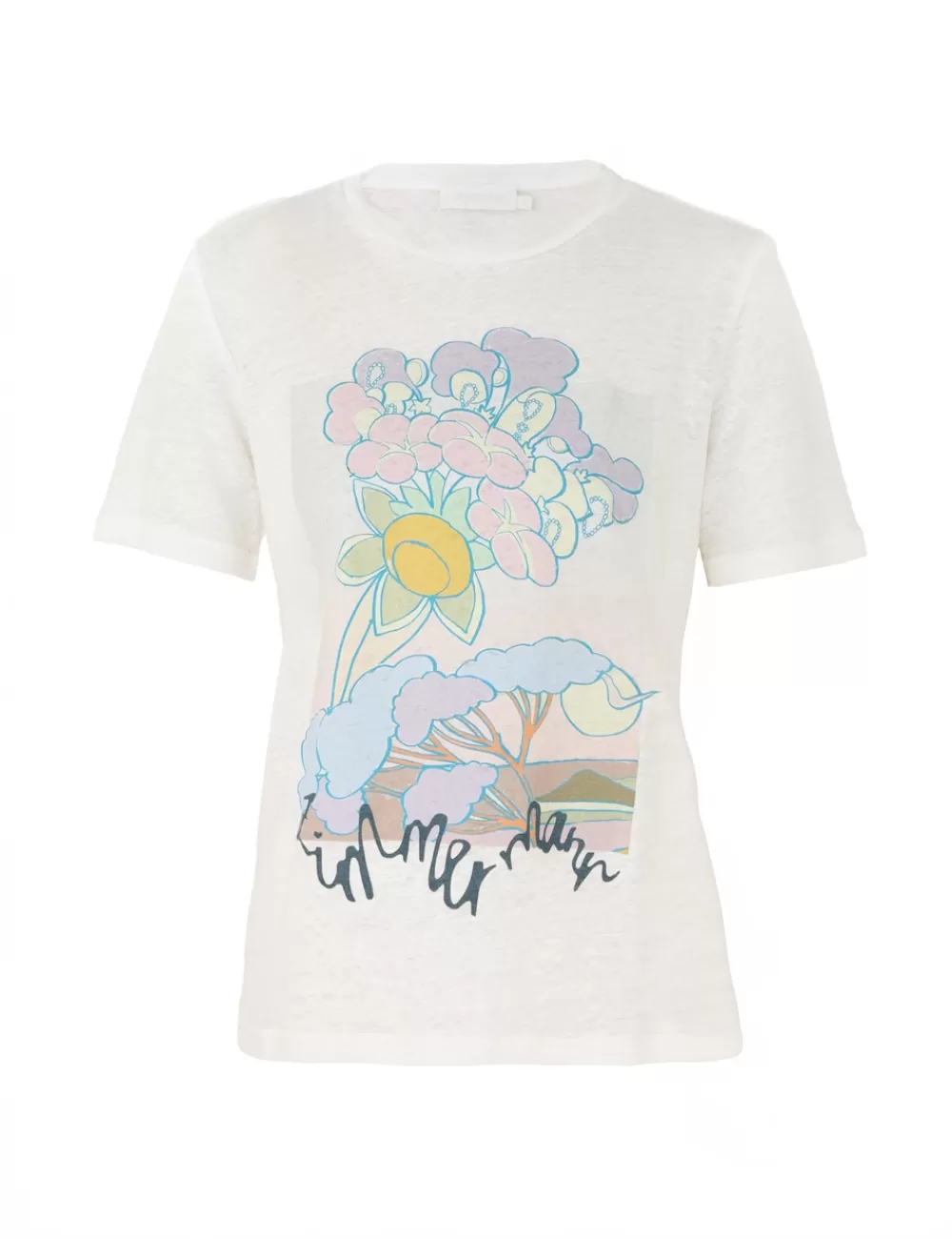 ZIMMERMANN Pop Printed Straight Tee