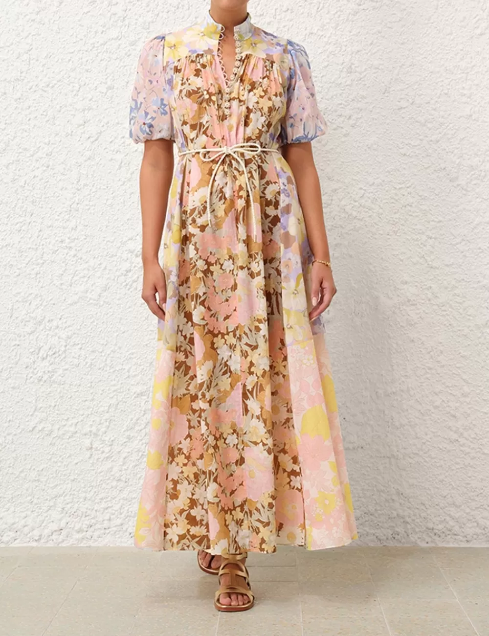 ZIMMERMANN Pop Puff Sleeve Maxi Dress