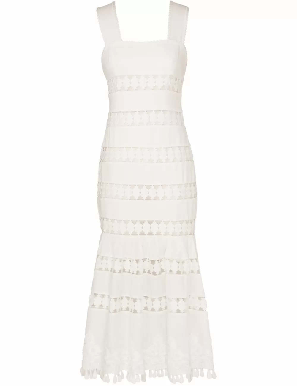 ZIMMERMANN Pop Trimmed Midi Dress