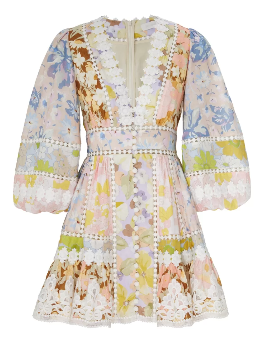 ZIMMERMANN Pop Trimmed Mini Dress