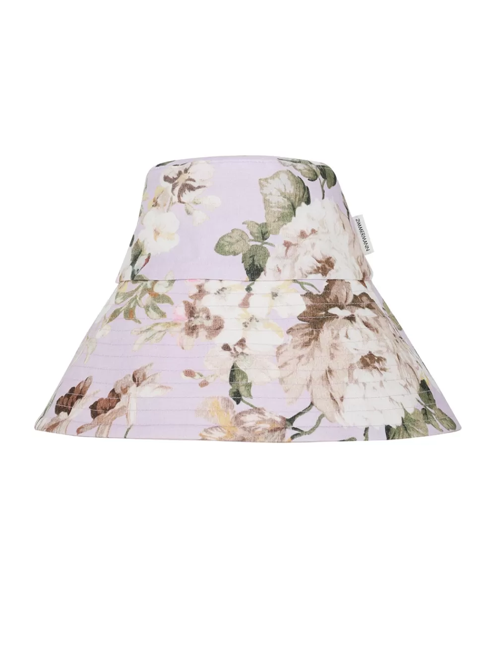 ZIMMERMANN Printed Long Brim Bucket Hat