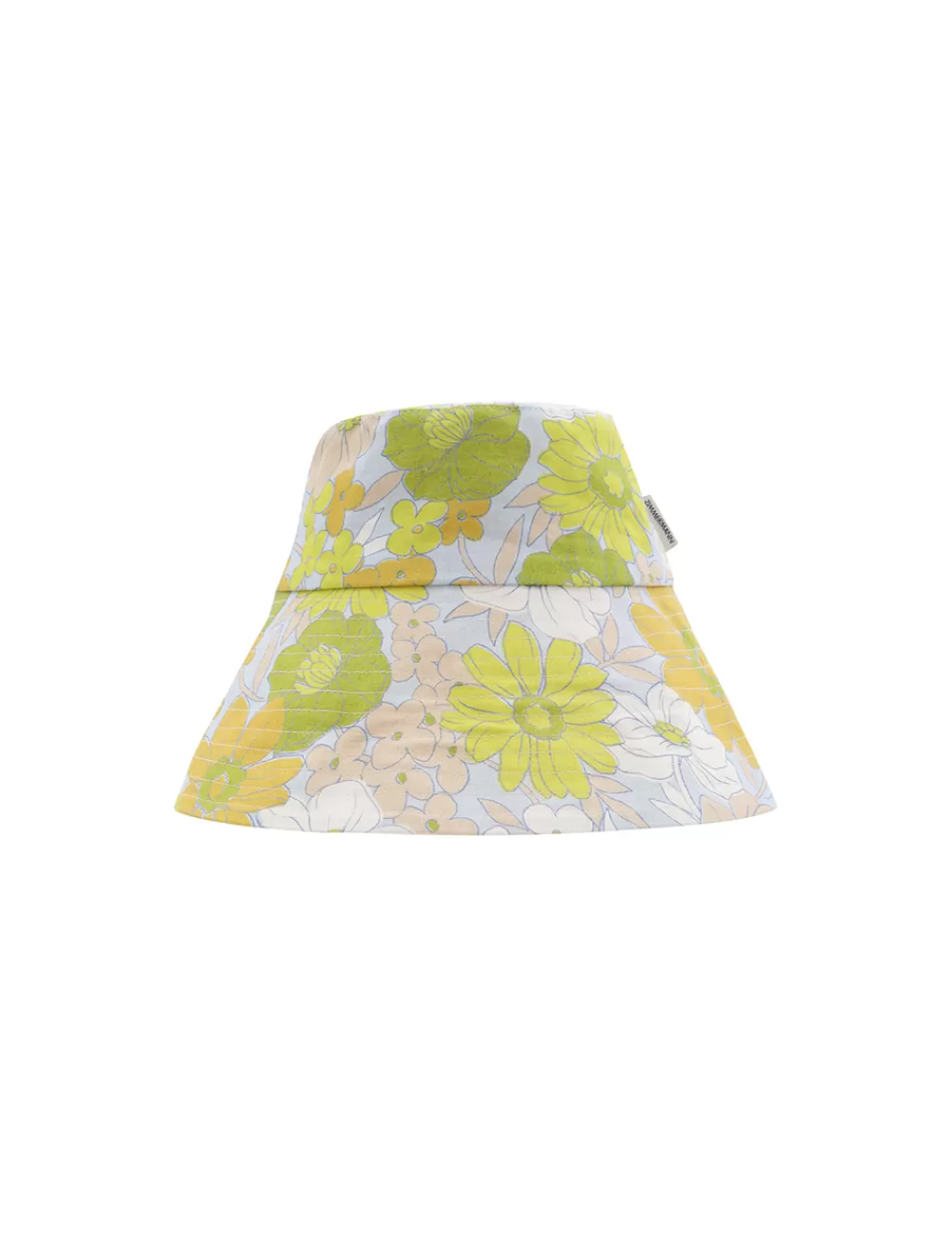 ZIMMERMANN Printed Long Brim Bucket Hat