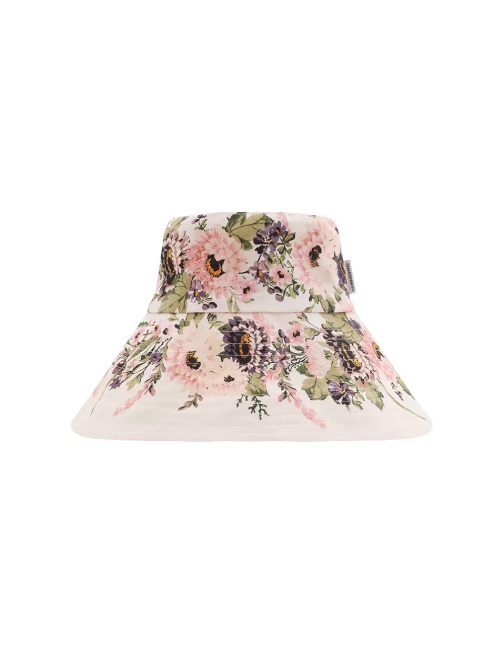 ZIMMERMANN Printed Long Brim Bucket Hat