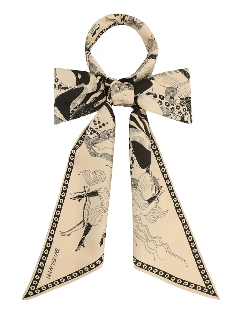 ZIMMERMANN Printed Silk Neck Scarf