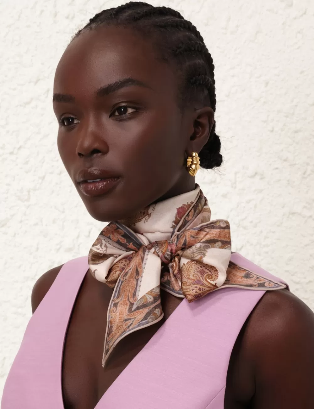 ZIMMERMANN Printed Silk Neck Scarf