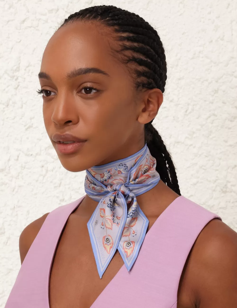 ZIMMERMANN Printed Silk Ribbon Scarf