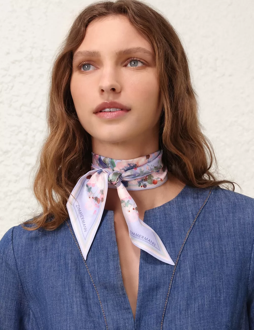 ZIMMERMANN Printed Silk Ribbon Scarf