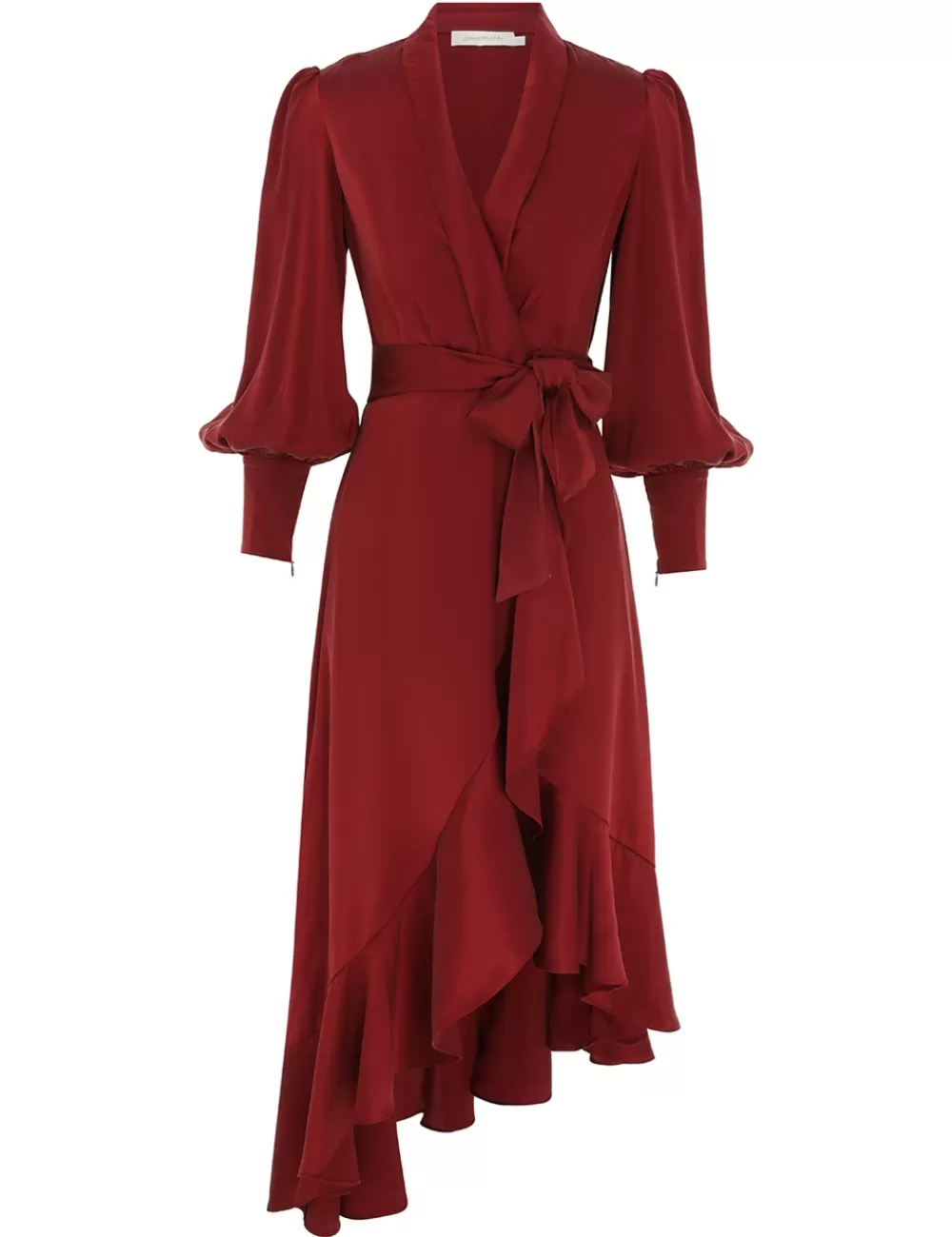 ZIMMERMANN Silk Wrap Midi Dress