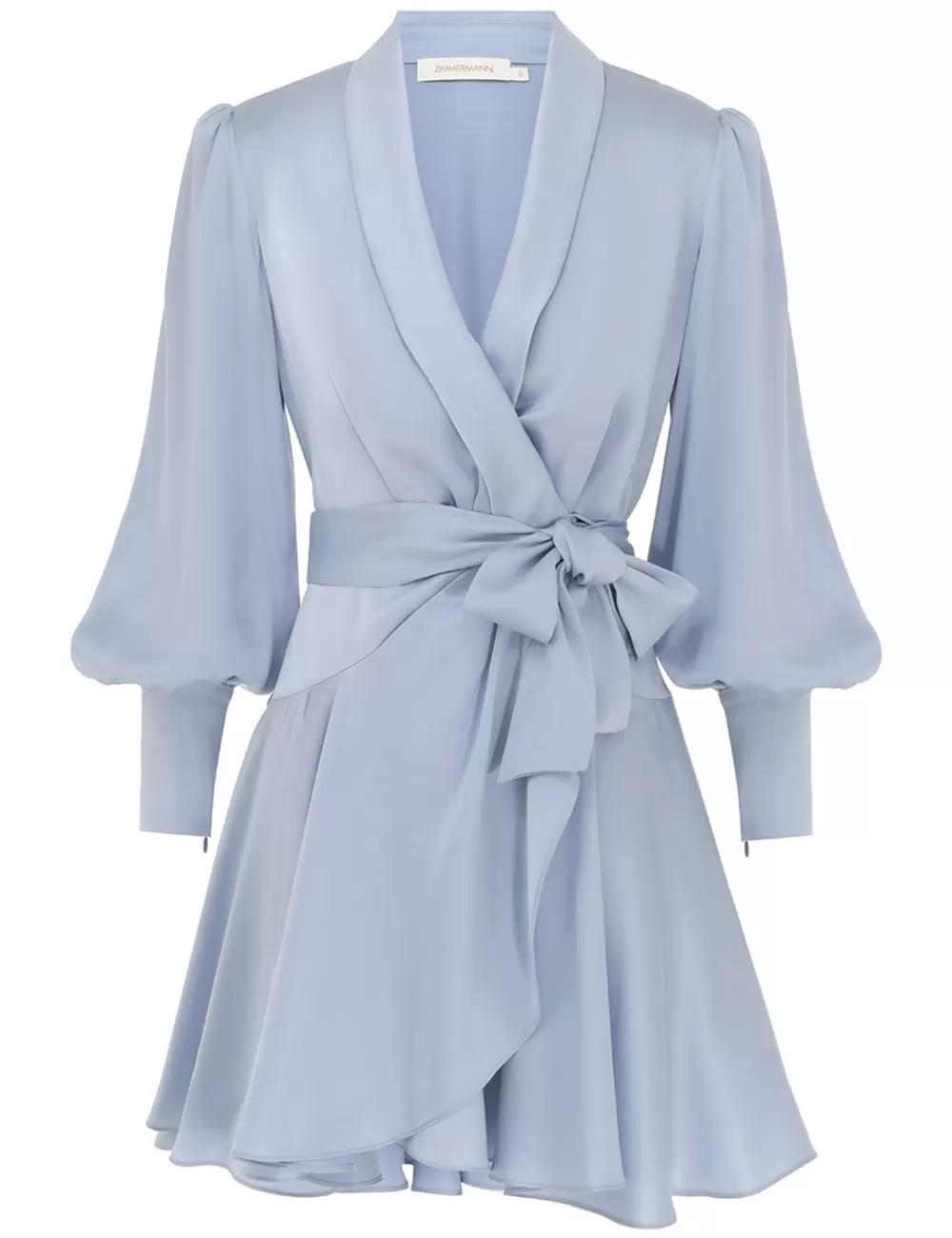 ZIMMERMANN Silk Wrap Mini Dress