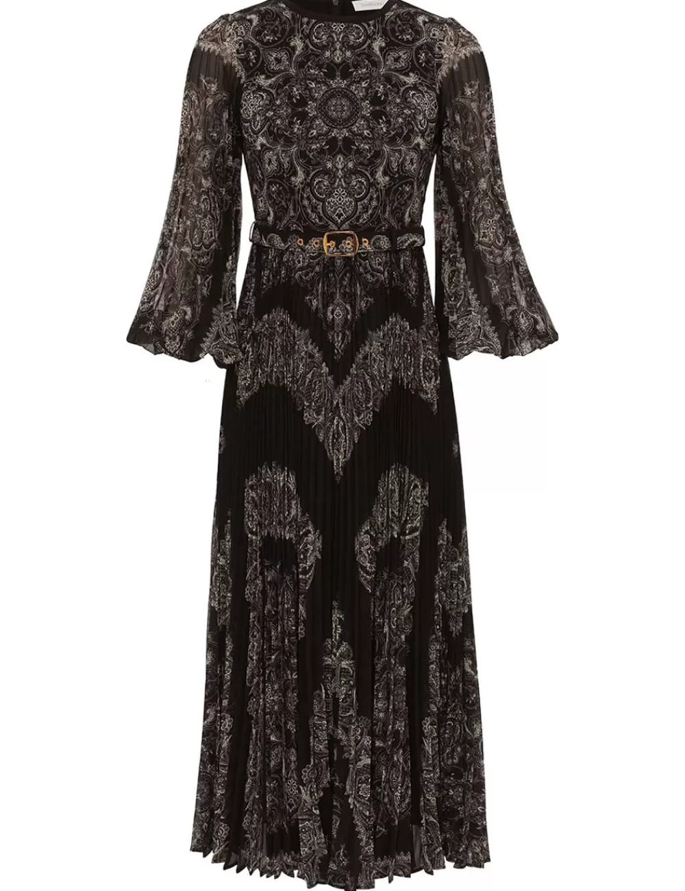 ZIMMERMANN Sunray Long Sleeve Midi Dress