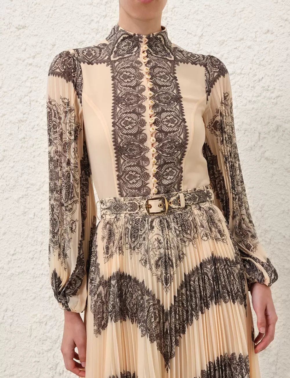 ZIMMERMANN Sunray Pleated Blouse