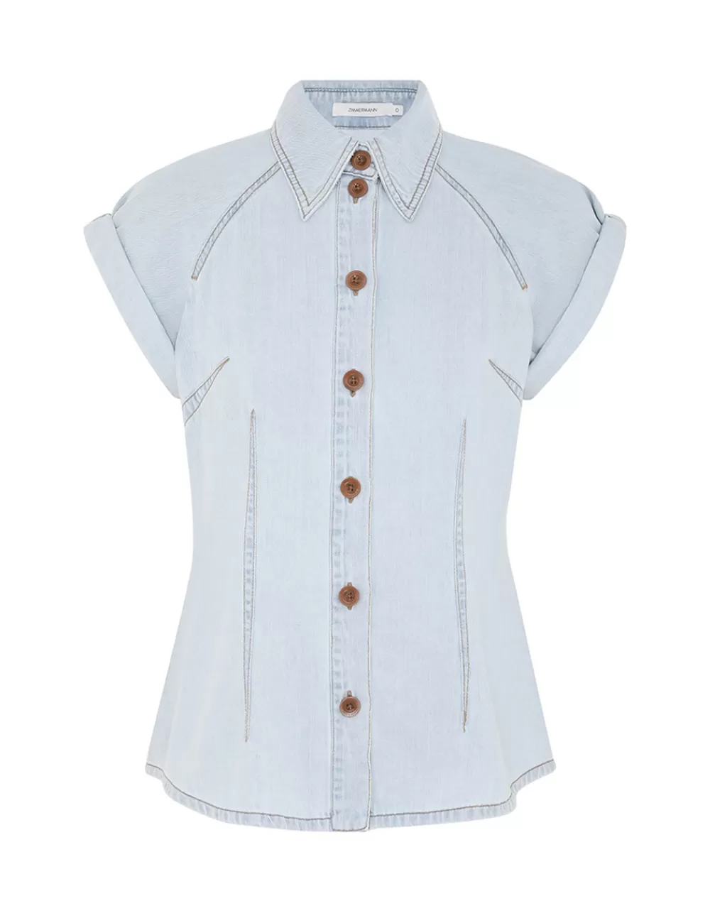 ZIMMERMANN Tallow Denim Blouse